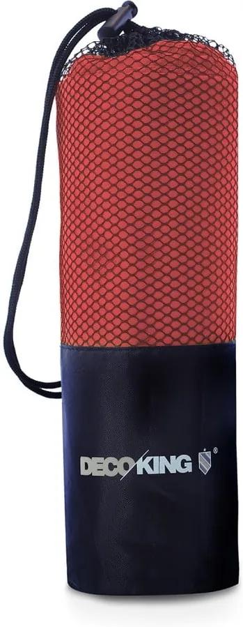 Červená rýchloschnúca osuška DecoKing EKEA, 70 × 140 cm