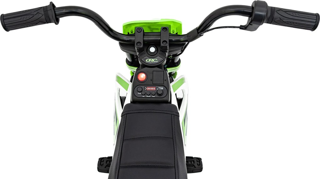 Ramiz PANTONE 361C Detská batériová motorka zelená + audio panel + pomalý štart + EVA kolesá