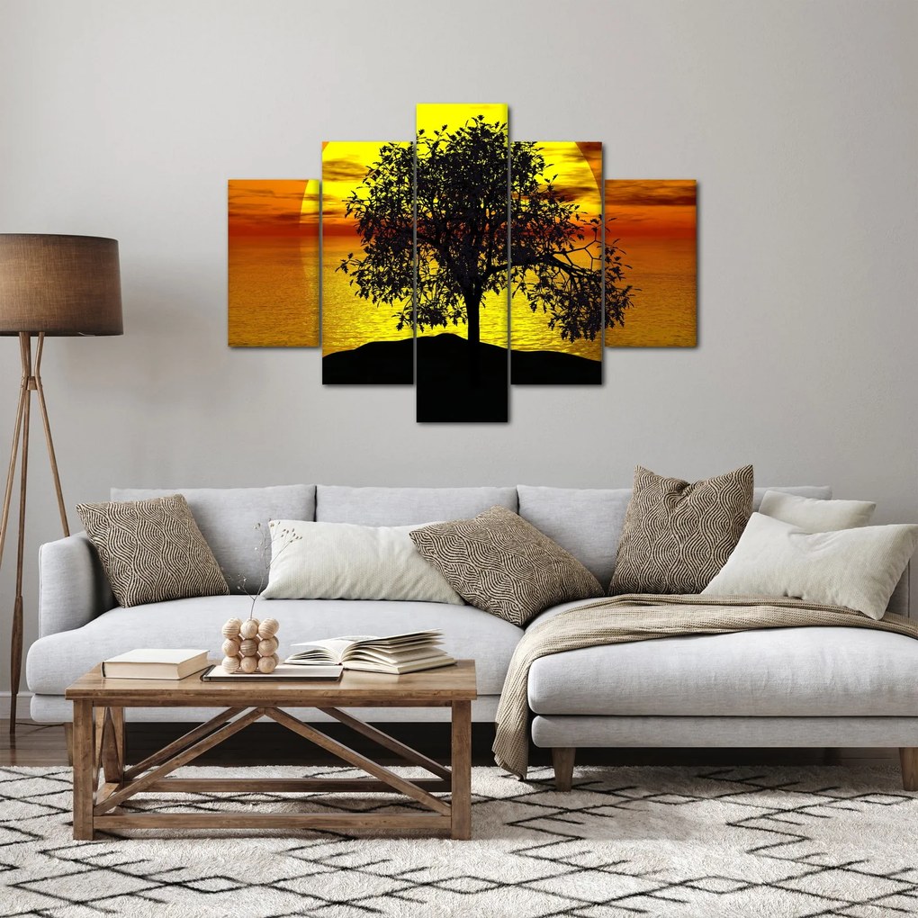 Obraz siluety stromu (150x105 cm)