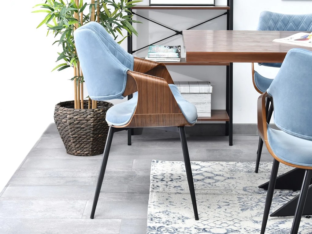 Stolička Rolf K (modrá + čierna). Akcia -20%. Vlastná spoľahlivá doprava až k Vám domov. 1111257