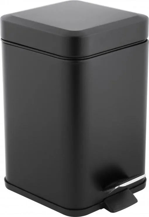 Odpadkový kôš do kúpeľne MITA 3l - softclose - čierny