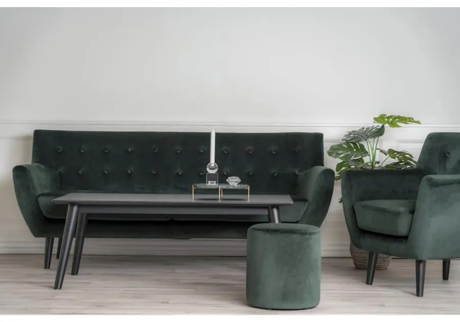 House Nordic - Pohovka 3-miestna MONTE 180 cm, zelená, zamat