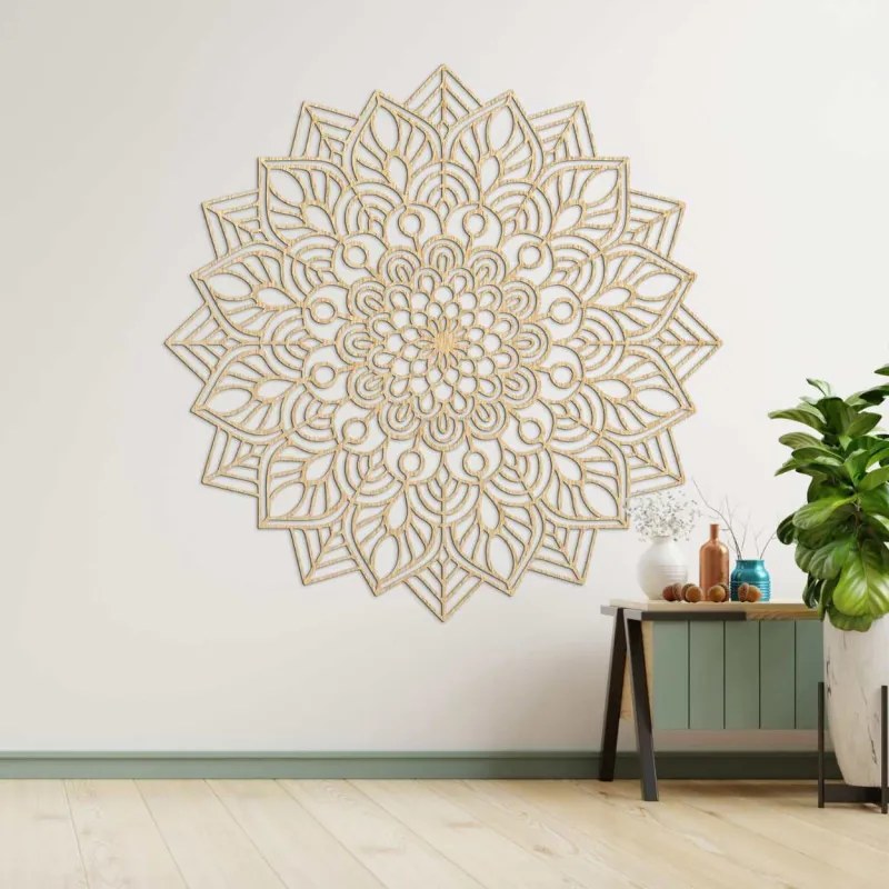 Drevená mandala na stenu harmonická energia I SENTOP PR0319-A