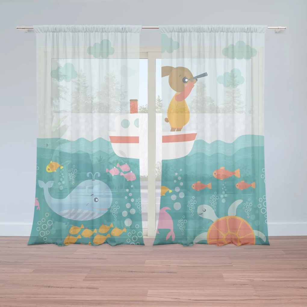 Sablio Záclony Morský svet: 2ks 150x250cm