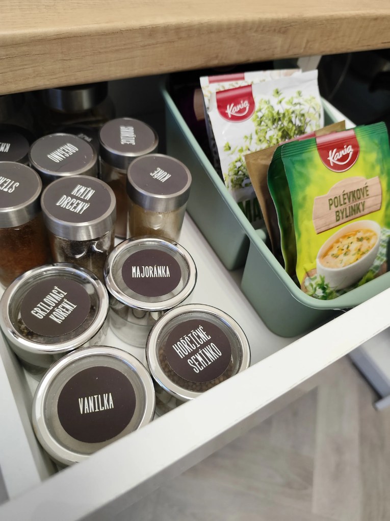 ALTOM Organizér na korenie v vreckách, zásobník, ANNA2, zelený