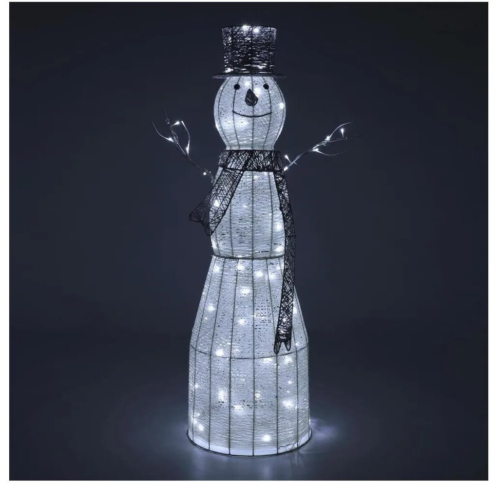 Retlux - LED Vonkajšia vianočná dekorácia LED/3,6W/230V/studená biela 124 cm IP44 snehuliak