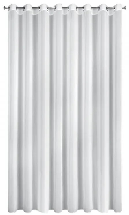 DECOREUM Hladká záclona 350 cm x 250 cm biela 100 % polyester Rozmery textílií: 350 cm x 250 cm 104800