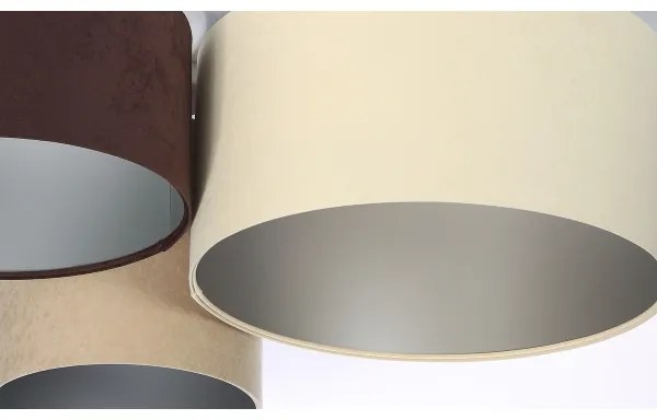 Stropné svietidlo SPACE 3xE27/60W/230V krémová/hnedá/béžová