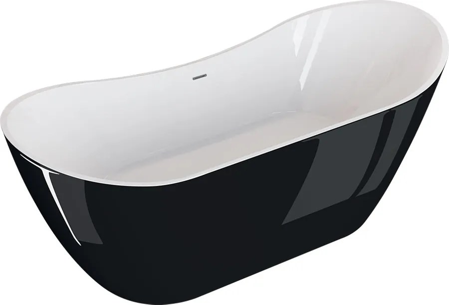 Polimat Akrylátová voľne stojaca vaňa Abi 180x80 POLIMAT-Rozmery: 180x80, POLIMAT-Farba vane: Biela / biela mat
