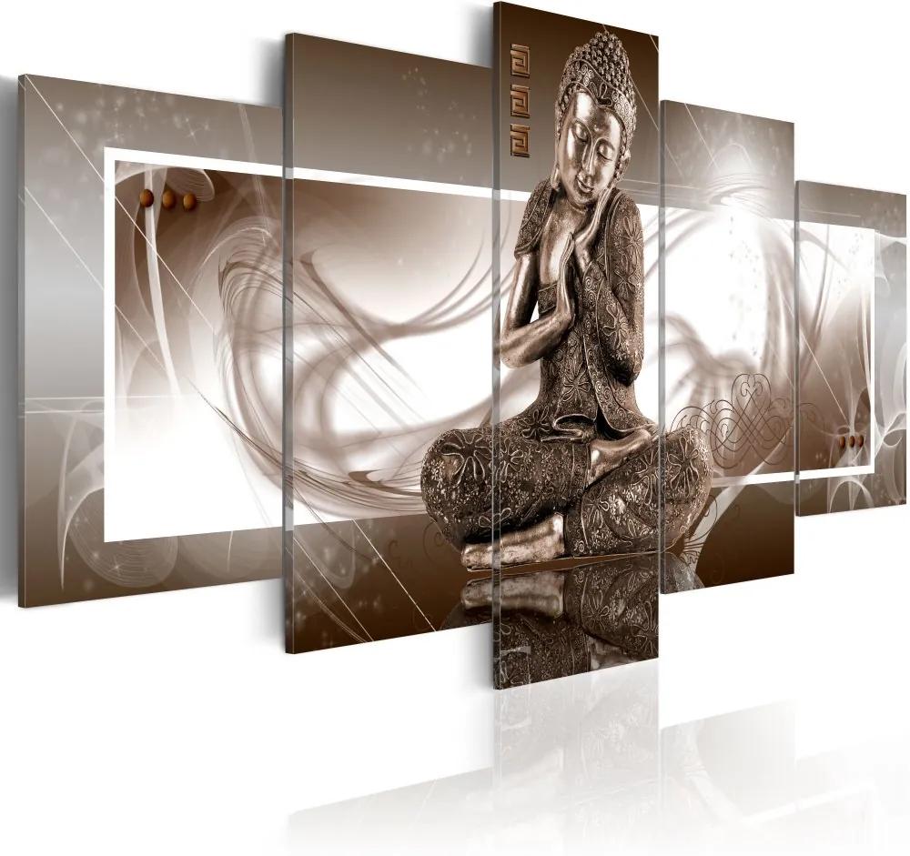 Obraz na plátne Bimago - Musing Buddha 100x50 cm