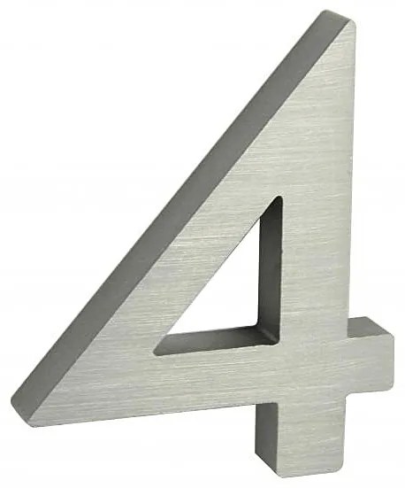 Domové čísla RICHTER 3D RN.100LV (HLINÍK), richter stříbná