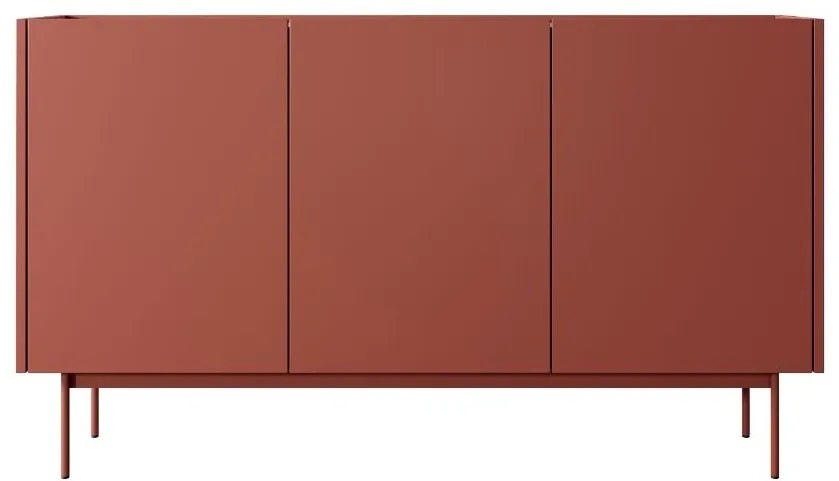 Komoda Color K144 červená/dub linea