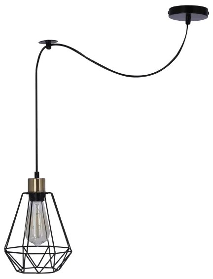 Luster na lanku PRIMO 1xE27/60W/230V pavúk