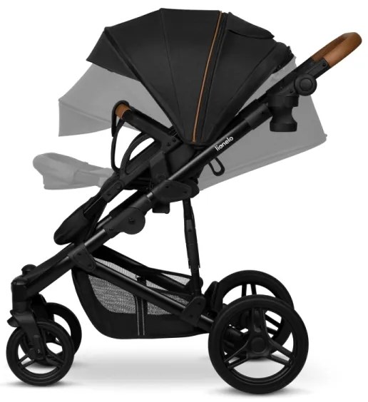 Lionelo - Kombinovaný kočík 2 v 1 MARI TOUR Black Onyx