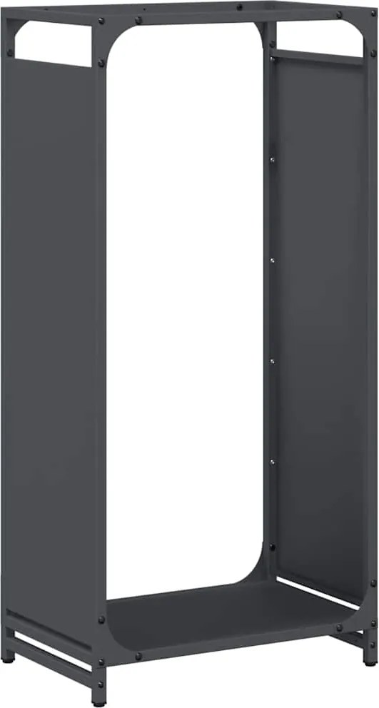 vidaXL Regál na krbové drevo, 44x28x90 cm, za studena lisovaná oceľ