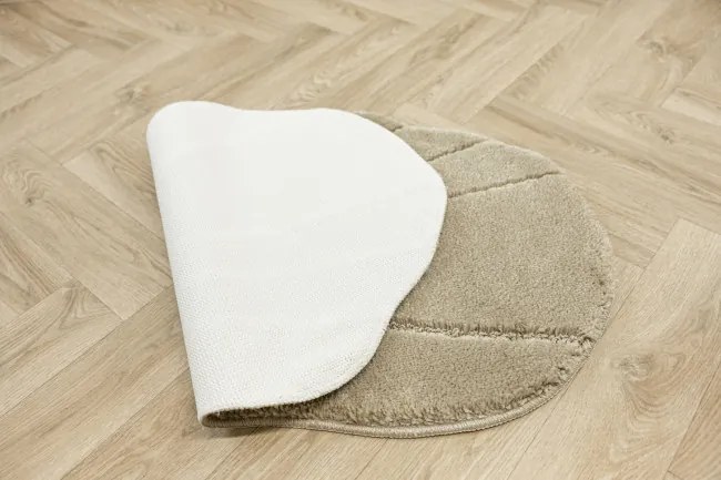 Kúpeľňový koberček Shell svetlobéžový