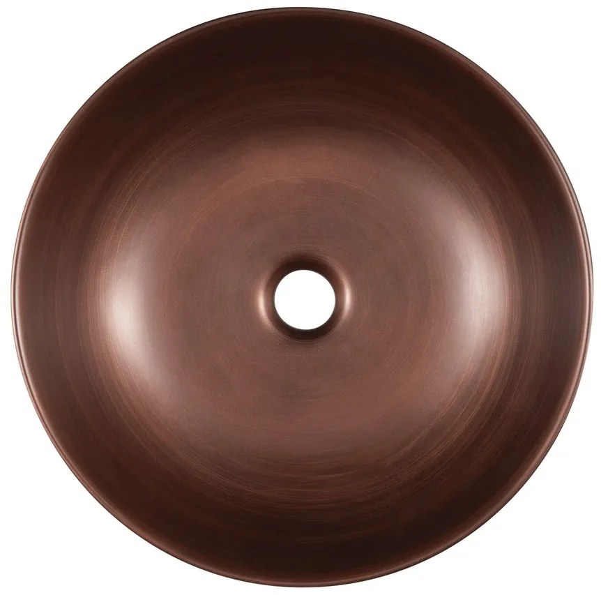 Sapho Sapho, PRIORI keramické umývadlo na dosku, priemer 41,5cm, medená, PI040