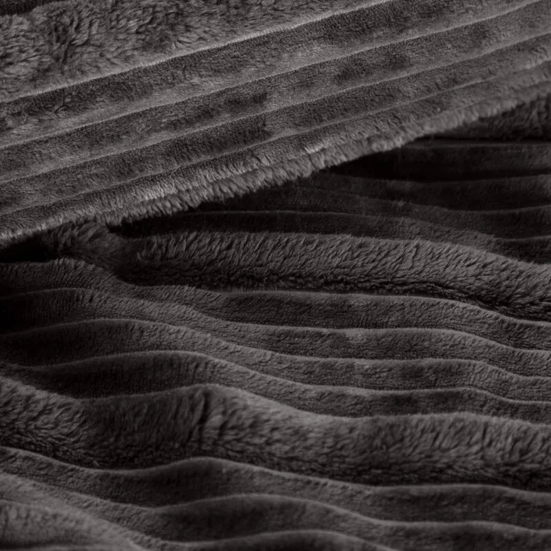 Dekorstudio Flanelová deka NINA v oceľovosivej farbe Rozmer deky: 150x200cm