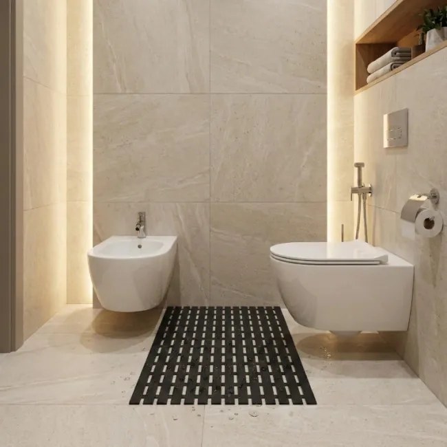 Kúpeľňová predložka čierna