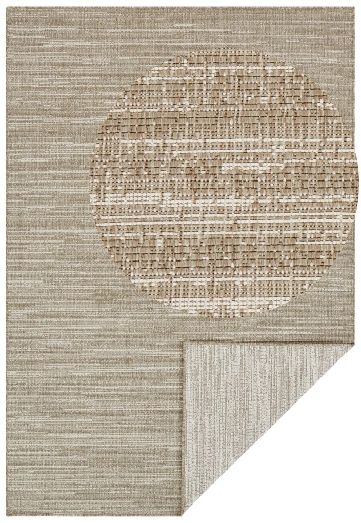 Kusový koberec Gemini 105548 Linen z kolekcie Elle – na von aj na doma, 80x350, béžová, chodba / predsieň, ELLE Decoration