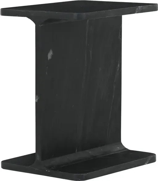 Odkladací stolík Avola 30 cm čierny mramor