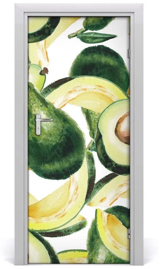 Fototapeta na dvere do domu samolepiace avokado 75x205 cm