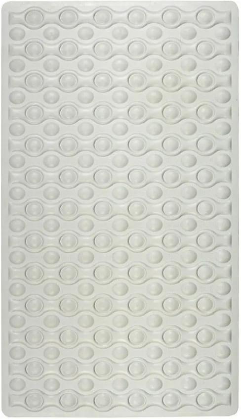 Biela protišmyková kúpeľňová podložka Wenko Rocha, 70 × 40 cm