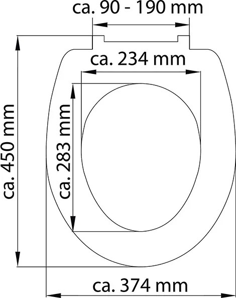 Eisl Sanitär WC sedadlo Duroplast Soft Close Broken Glas High Gloss 82585