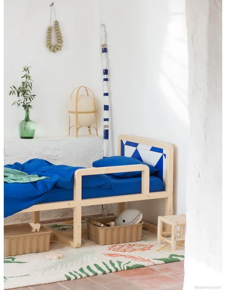 Prateľný ručne tkaný bavlnený detský koberec 140x200 cm Botanic Plants – Lorena Canals