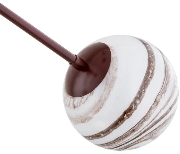 Argon 1842 - Luster na tyči ABSOS 4xE14/7W/230V alabaster hnedá