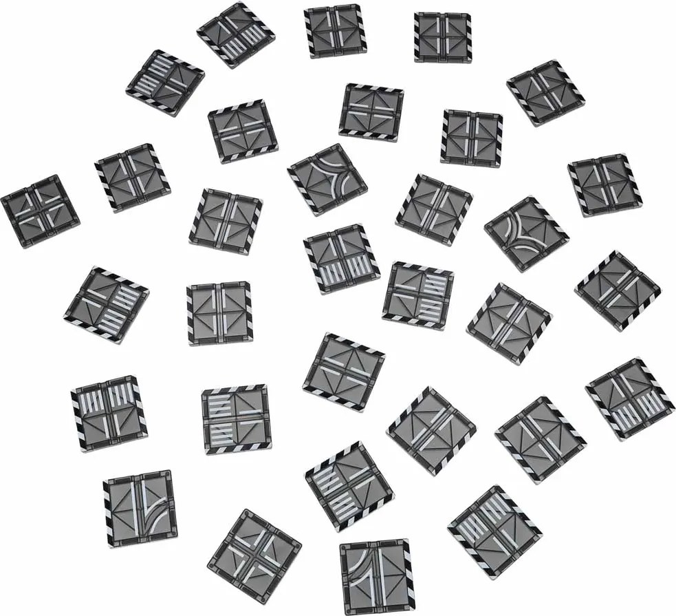 KIK Magnetické stavebnicové kocky 3D – mesto a autá, 91 dielov