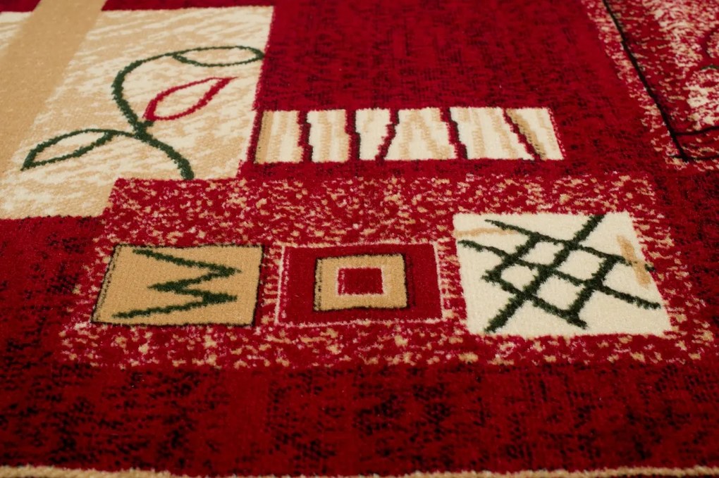 TA Koberec 5067D ČERVENÝ ATLAS PP Rozmer: 180x250 cm