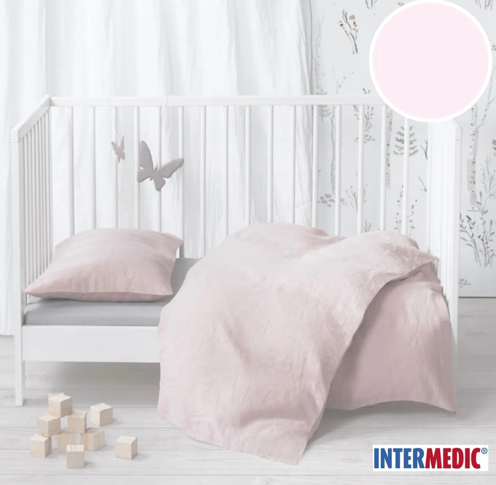 INTERMEDIC SK Posteľná obliečka do postieľky Baby Pink 90x130/45x65 cm