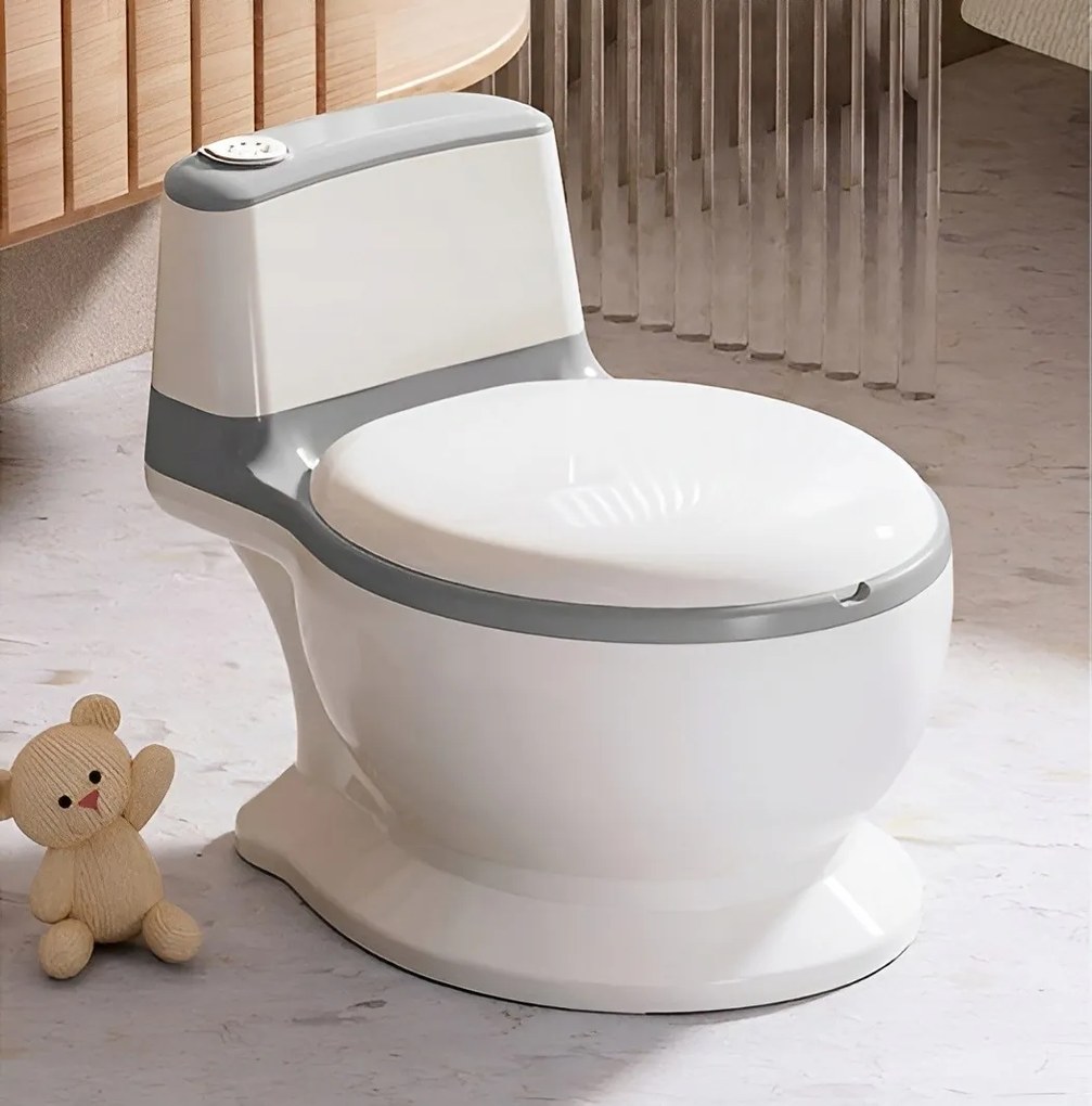 TRENDIE Detský interaktívny nočník sivý