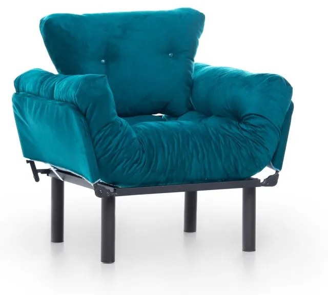 Kreslo Nitta petrolejovo modré