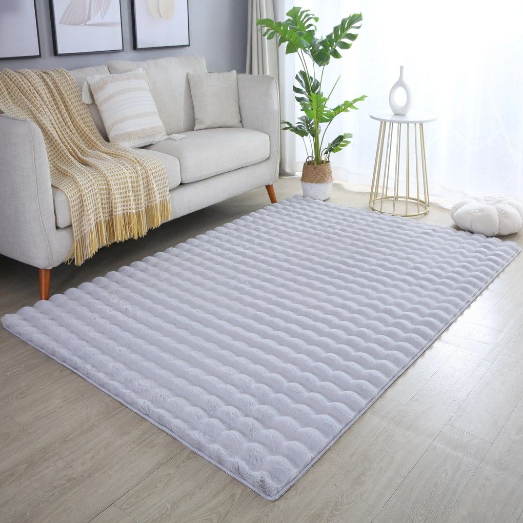 Ayyildiz, Kusový koberec Ambiance 5110 Silver, 80x150, šedá, obývacia izba