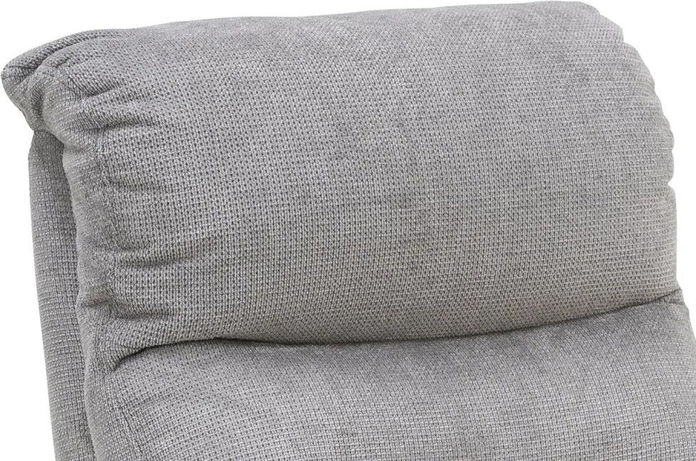 Masážne kreslo s polohovaním Legacy, šedá látka