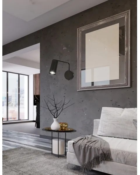 Nástenná lampička TINA 1xGU10/15W/230V čierna