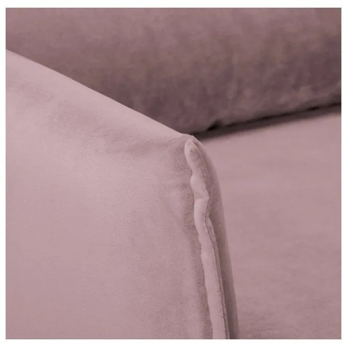 Zamatové kreslo v levanduľovej farbe Juli – Ropez