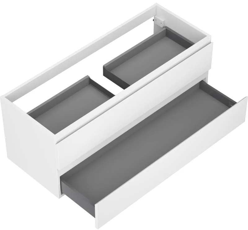 Mexen Orio, kúpeľňová skrinka 120 cm, 2 zásuvky, biela matná, 91A10-12047-2-BFF01