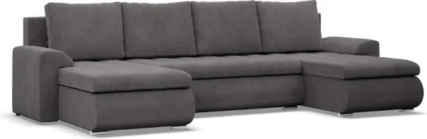 Sedacia súprava FORESTA ULL Poso v tvare U tmavosivá