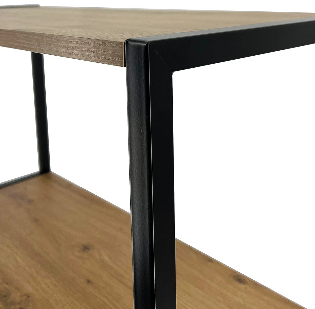 Regál PRAMONI 60x192 cm černý/dub artisan