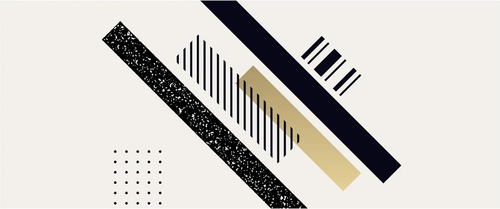 Obraz - Geometrické tvary N⁰5 (120x50 cm)