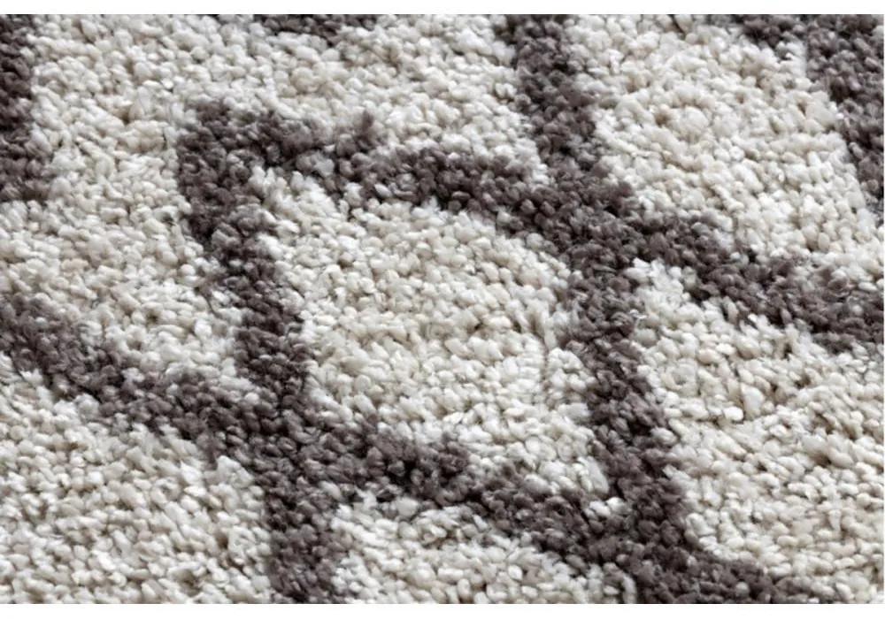 Kusový koberec Shaggy Beni krémový atyp 60x200cm