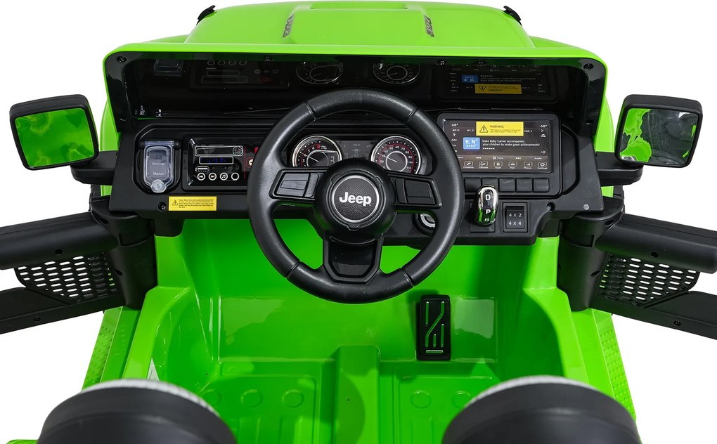 Ramiz Jeep Wrangler Rubicon LIFT elektrické autíčko pre deti zelené