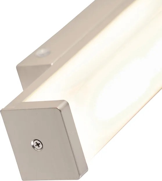 Kúpeľňová nástenná lampa oceľ 32 cm vrátane LED IP44 - Cascada