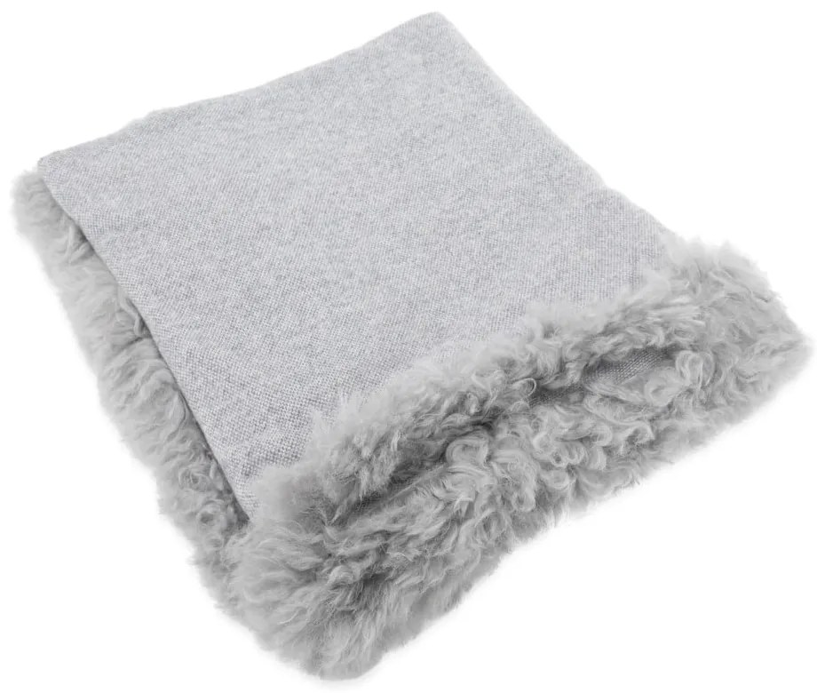 Vlneno-kožušinová deka 140x180 cm – Native Natural