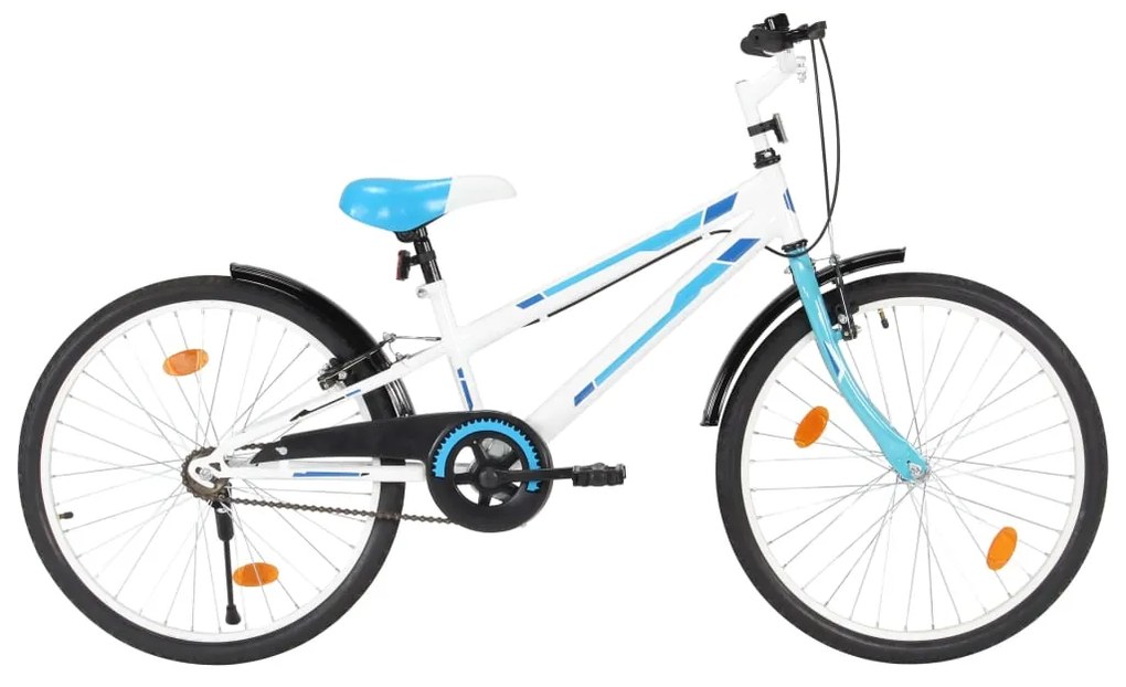 Detský bicykel modro-biely 24 palcový