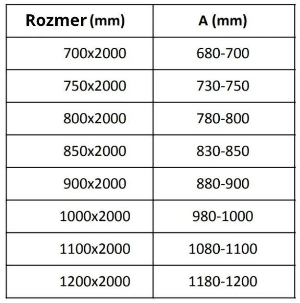 Mexen Velar, sklenená stena ku sprchovej kabíne 90x200 cm, 8mm šedé sklo, 870-090-000-00-40