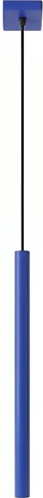 Sollux SL.2125 - Závesné svietidlo PASTELO na lanku 1xG9/8W/230V modrá